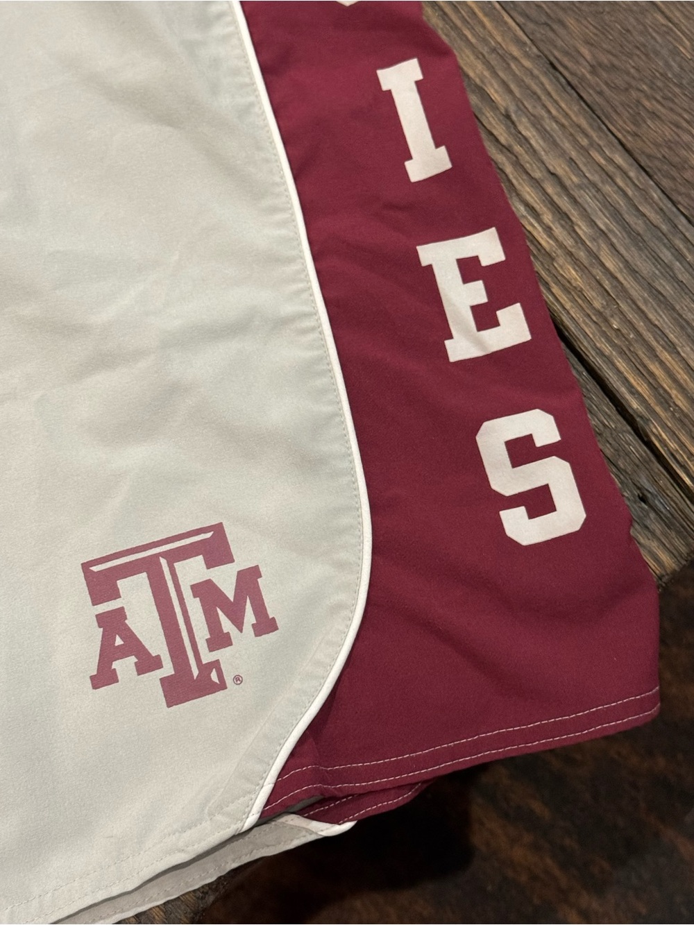 Texas A&M Aggies Men's Gray & Maroon Swim Trunks Board Shorts Size 34 Bumrunners - Picture 4 of 7